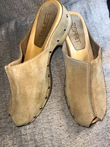 Esprit damen clogs wildleder - damen-,
