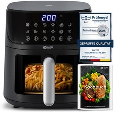 BALTER Heißluftfritteuse Heissluft Friteuse Fritteuse Mini Backofen 5,5L HL-551T