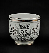 A-9240313 Porzellan Blumentopf Silberhochzeit Schlesien Um 1900