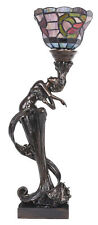 Tischleuchte Jugendstil Nymphe Tischlampe Frau Leuchte Frauenfigur Tiffany Lampe