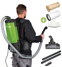 Industrie-Rucksacksauger Staubsauger Cleancraft flexCAT 104 + Düsensatz