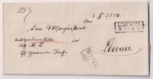 Preußen paketbegleitbrief - paketbegleitbrief, ab