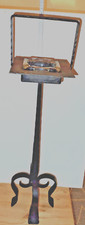 Standaschenbecher Aschenbecher schmiedeeisernes Gestell Höhe 67 cm Vintage Retro