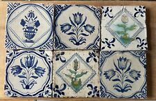 Fliese Kachel antique dutch tile tuile tegel Delft Art antik alt Niederlande