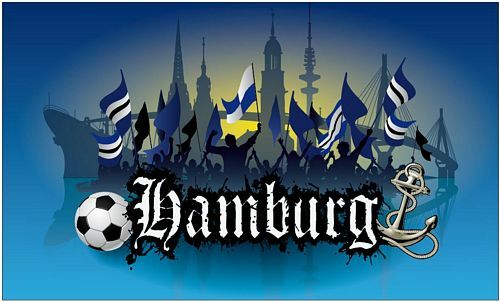Fahne flagge hamburg fan - flagge,