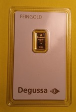 Degussa 999,9 Feingoldbarren 1
