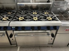 £1100 + MwSt Blue Seal G56D 6 Brenner Herd Gasherd & Backofen.