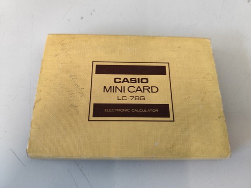 Casio mini card g - casio, lc