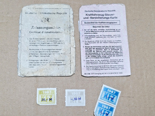 Kfz brief kraftfahrzeugbrief - brief,