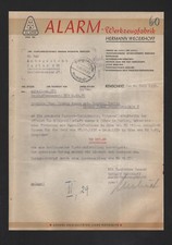 REMSCHEID, Brief 1939, Hermann Wegerhoff ALARM-Werkzeug-Fabrik