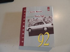  Oldsmobile 98 Regency Brougham / Touring Sedan 1992 manual Werkstatthandbuch