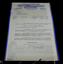 Alte Rechnung Phönix