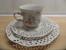 Sammeltasse Sammlertasse  Kaffeetasse B/L Burg Lindau Feines Porzellan  3tlg.