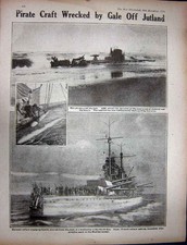 Original alter antiker Druck Ww1 1916 German Trench Siers Bäckerei Schlachtschiff U20