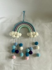 Makramee Regenbogen Wandbehang