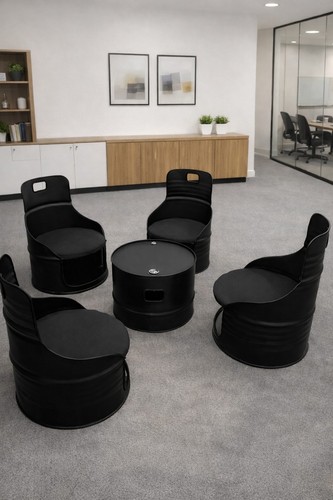 Barrel lounge möbel set 4 - lounge,