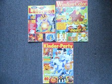 3 Zeitschriften Window Color Kinder Party Basteln mit Kindern Spezial Herbst
