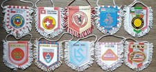 Sammlung 39 Konvolut 10 alte Wimpel Pennants BFV PSV Netherlands Kiew Austria