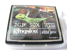 2GB Compact Flash Card 50x  ( 2 GB CF Karte ) KINGSTON gebraucht