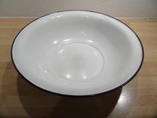 Alte Waschschüssel Schüssel Schale Rund Emailewanne Emaille  Deko Vintage