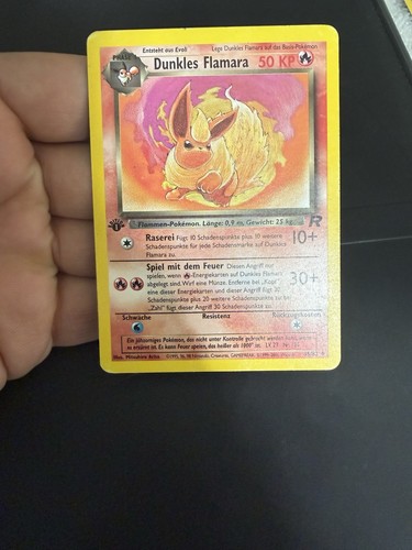 Pokémon karte dunkles flamara - karte,