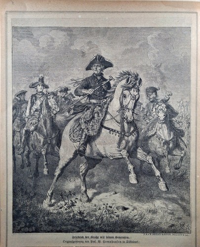 Holzstich 1875 friedrich - holzstich, um