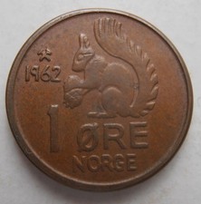 NORWEGEN 1 ERZ 1962