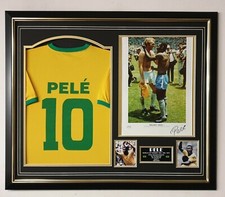 * PELE signed Foto mit Shirt
