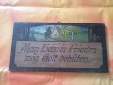 Holzschild Wanddeko 'Mein Heim