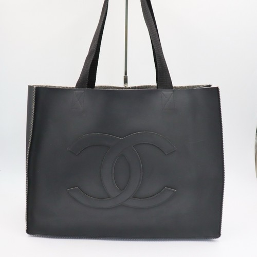 Chanel rubber shopper tote - chanel,