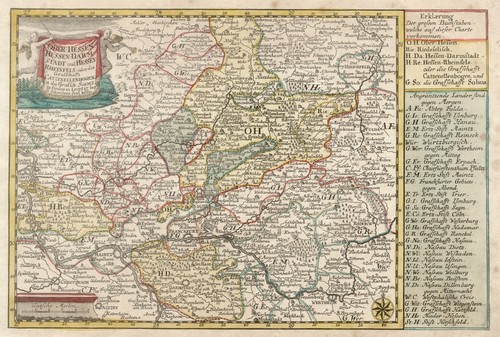 Hessen original kupferstich - hessen,