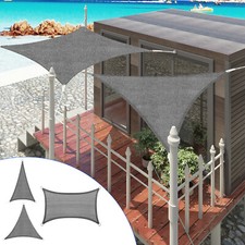 WOLTU Sonnensegel Sonnenschutz 200g/m² HDPE Windschutz UV-Schutz Garten Terrasse