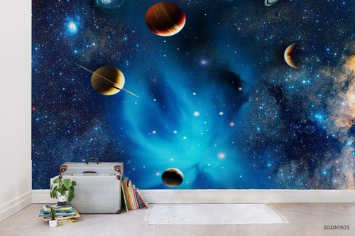 Planet universum blau - 3d,