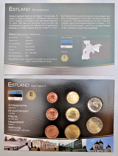 Estland kms kursmünzensatz - kms,
