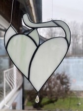 Tiffany glas herz - tiffany, glas,