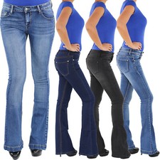 DAMEN SCHLAGHOSE HÜFTJEANS