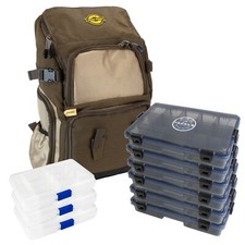 Luxus Angelrucksack Force One Angeltasche Rutenrucksack+ 9 Angelboxen