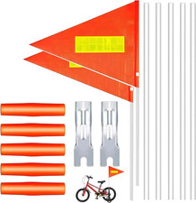2 Set Fahne Fahrradanhänger