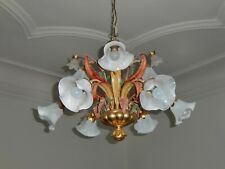 Moderner Jugendstil-Kronleuchter, Florentiner Deckenleuchte, Lüster, 9-Flammig