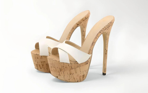 Cork 16cm high heel - , stiletto