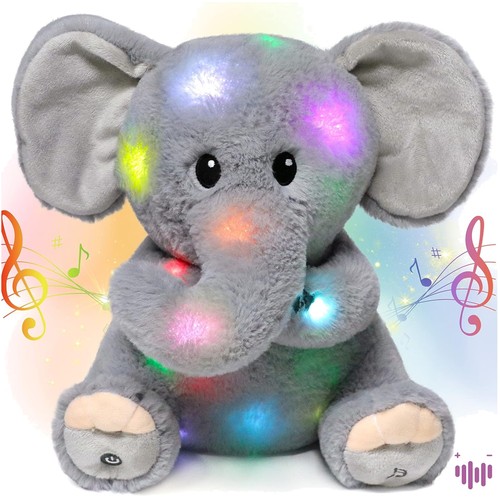 Led musical plüsch elefant - plüsch,