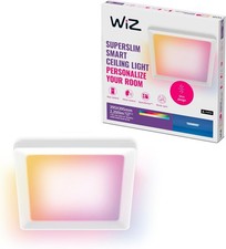 WiZ intelligente Deckenleuchte 39,5x39,5 cm Appsteuerung Smart LED Lampe NEU