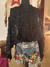 Bluse Damen Transparent Look