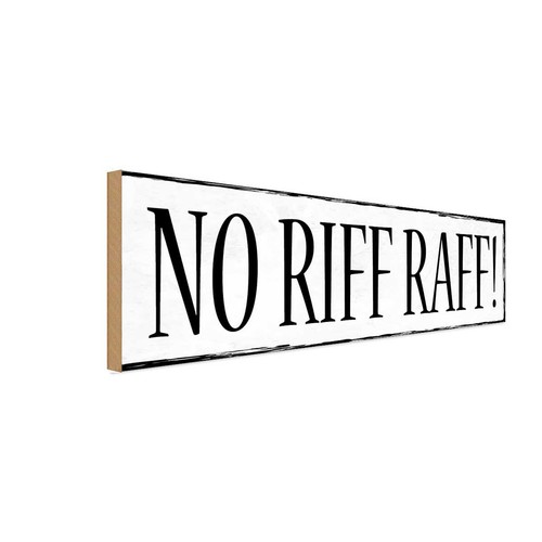 Holzschild 10x27 riff - no,