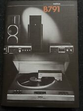 REVOX B791 Plattenspieler Operating Instructions Bedienungsanleitung