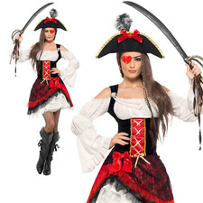 Smiffys Piraten Kostüm Damen