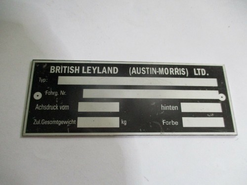 Typenschild schild british - schild,