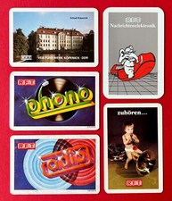 5 x DDR Reklame Taschenkalender 1985 - 89 1x Plastik RFT Phono Radio ( 159035
