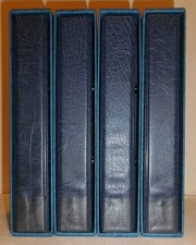 4 blaue Kobra ETB-Alben mit Schutzkassetten
