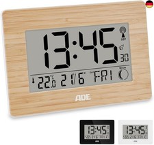 ADE Große Funkuhr digital mit